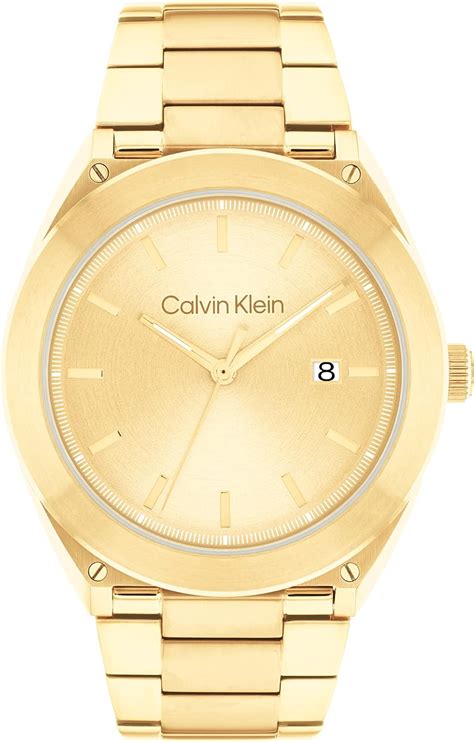 reloj calvin klein dorado hombre
